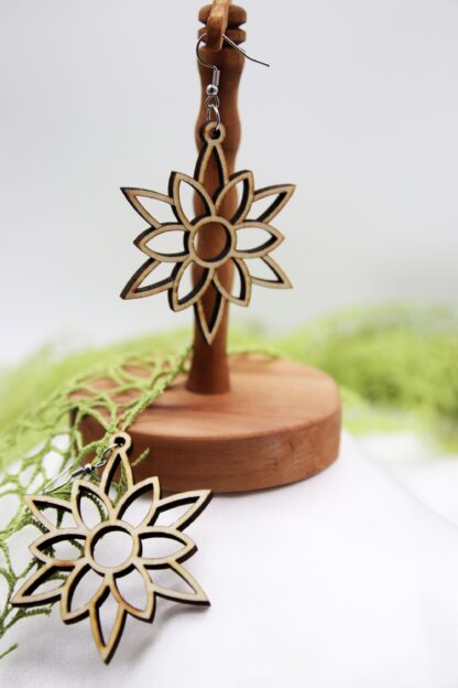 Ohrringe große Blume