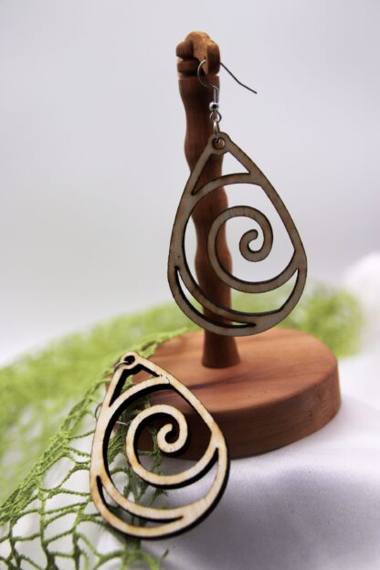 Ohrringe Tropfen Spirale