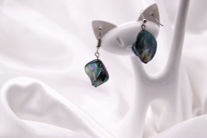 Schmuckset aus blaugrünen Muschelperlen – Bild 4