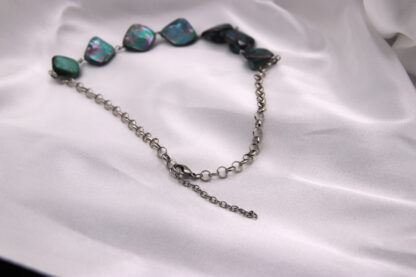 Schmuckset aus blaugrünen Muschelperlen – Bild 5
