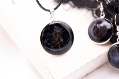 Schmuckset aus Resin/ Metall und Löwenzahnsamen – Bild 3