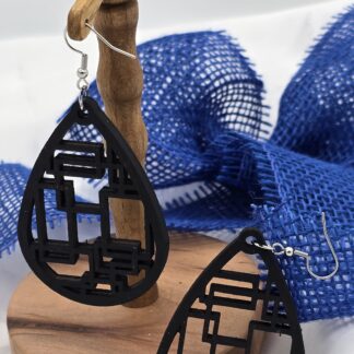 Tropfen Vierecke schwarz