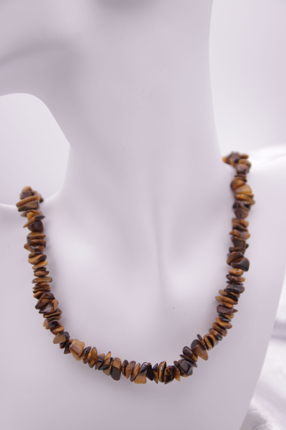 Halskette mit Tigeraugen-Splittern