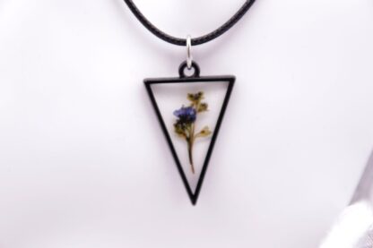 Halskette mit Ehrenpreisblüte – Bild 2