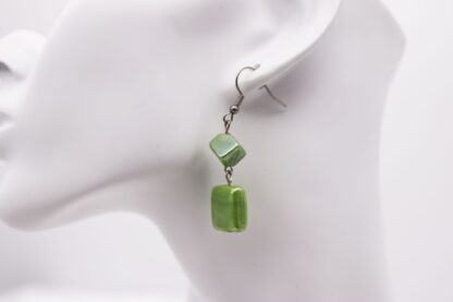Schmuckset mit grünen Glasperlen – Bild 3
