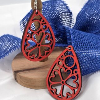 Tropfen Blume Kreise rot