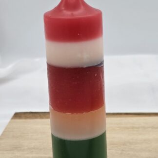 Kerze rund mehrfarbig Nr.1