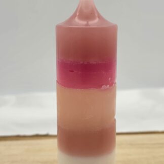 Kerze rund mehrfarbig Nr.3