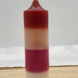 Kerze rund mehrfarbig Nr.4