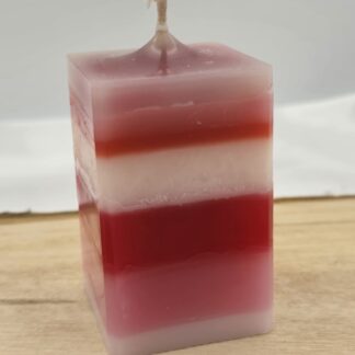 Kerze eckig mehrfarbig Nr.7