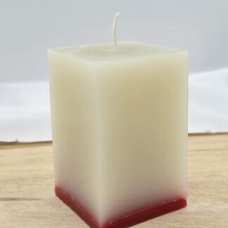 Kerze eckig zweifarbig Nr.8