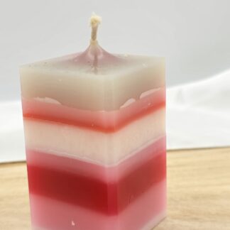 Kerze eckig mehrfarbig Nr.10