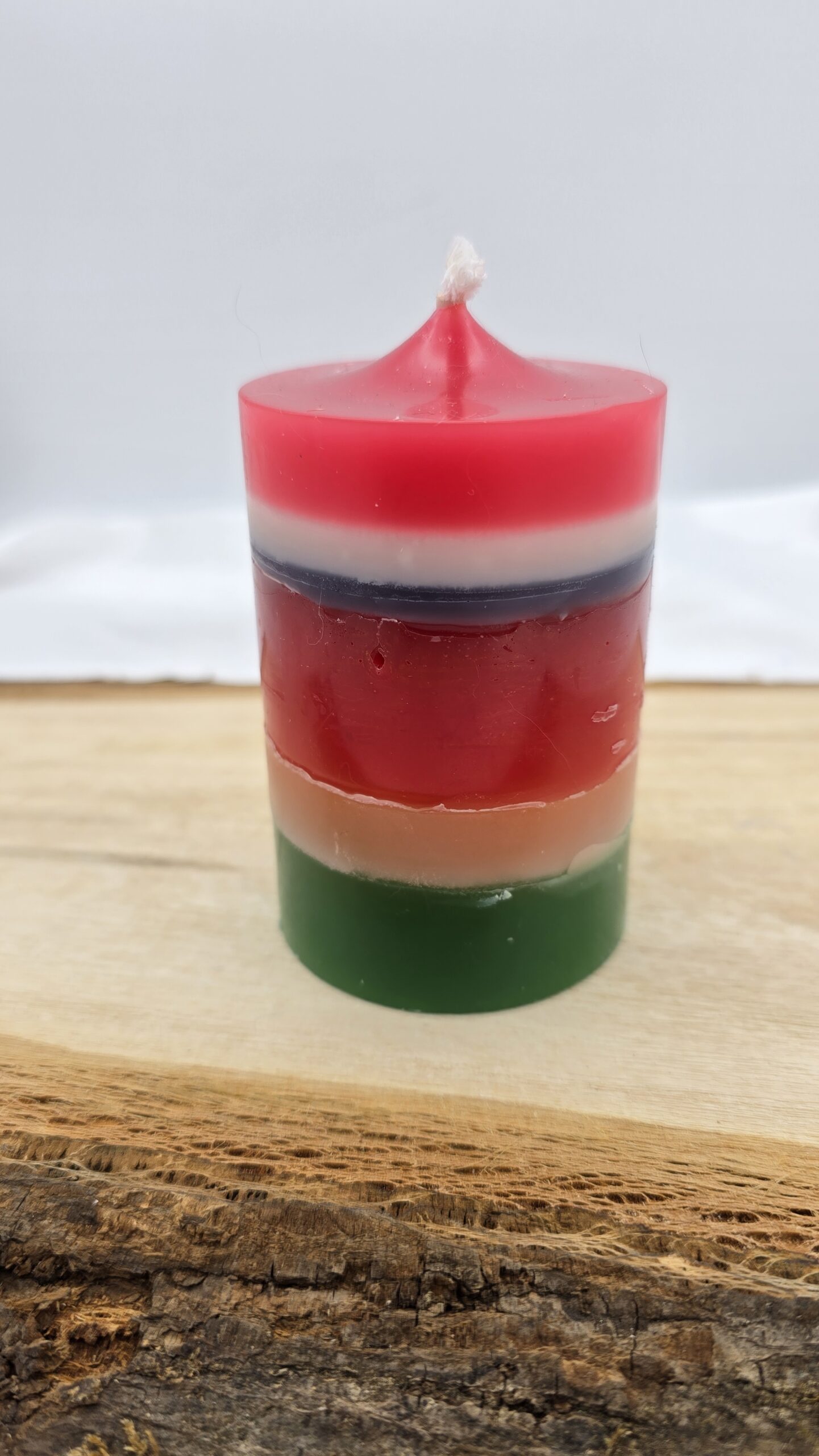 Kerze rund mehrfarbig Nr.11