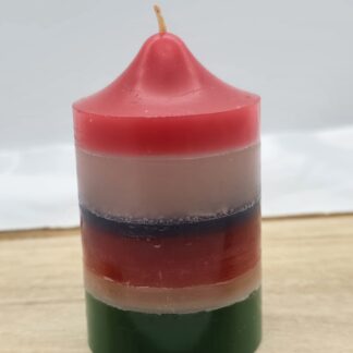 Kerze rund mehrfarbig Nr.20