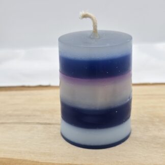 Kerze rund mehrfarbig Nr.21