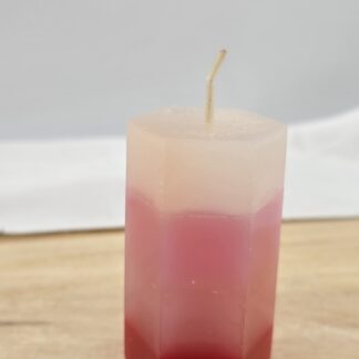 Kerze 6-eckig mehrfarbig Nr.29