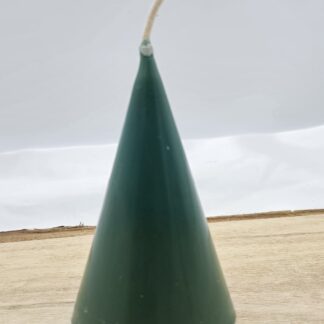 Kerze Kegel grün