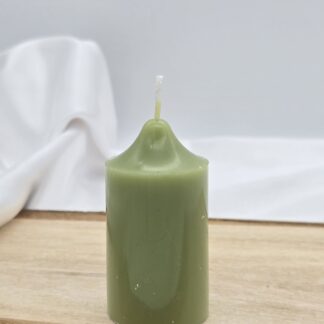 Stumpenkerze klein grün