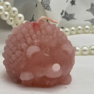 Kerze Igel rosa