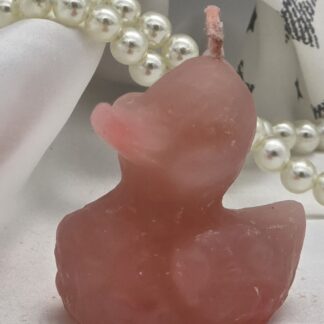 Kerze Ente rosa