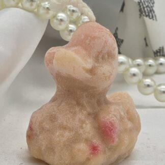 Kerze Ente lachsfarben