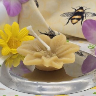 Bienenwachskerze Schwimmblüte