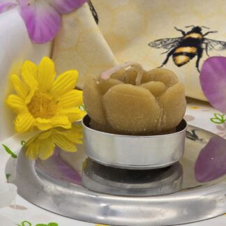 Bienenwachskerze Teelicht Blume