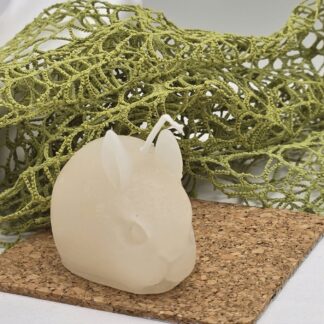 Kerze Hase gross weiss