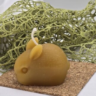 Kerze Hase gross gelb