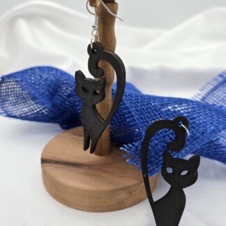 Katze seitlich schwarz