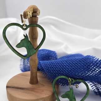 Herz mit Hundekopf grün