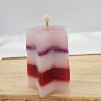 Kerze Stern mehrfarbig Nr.38