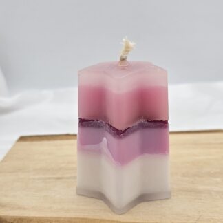 Kerze Stern mehrfarbig Nr.39