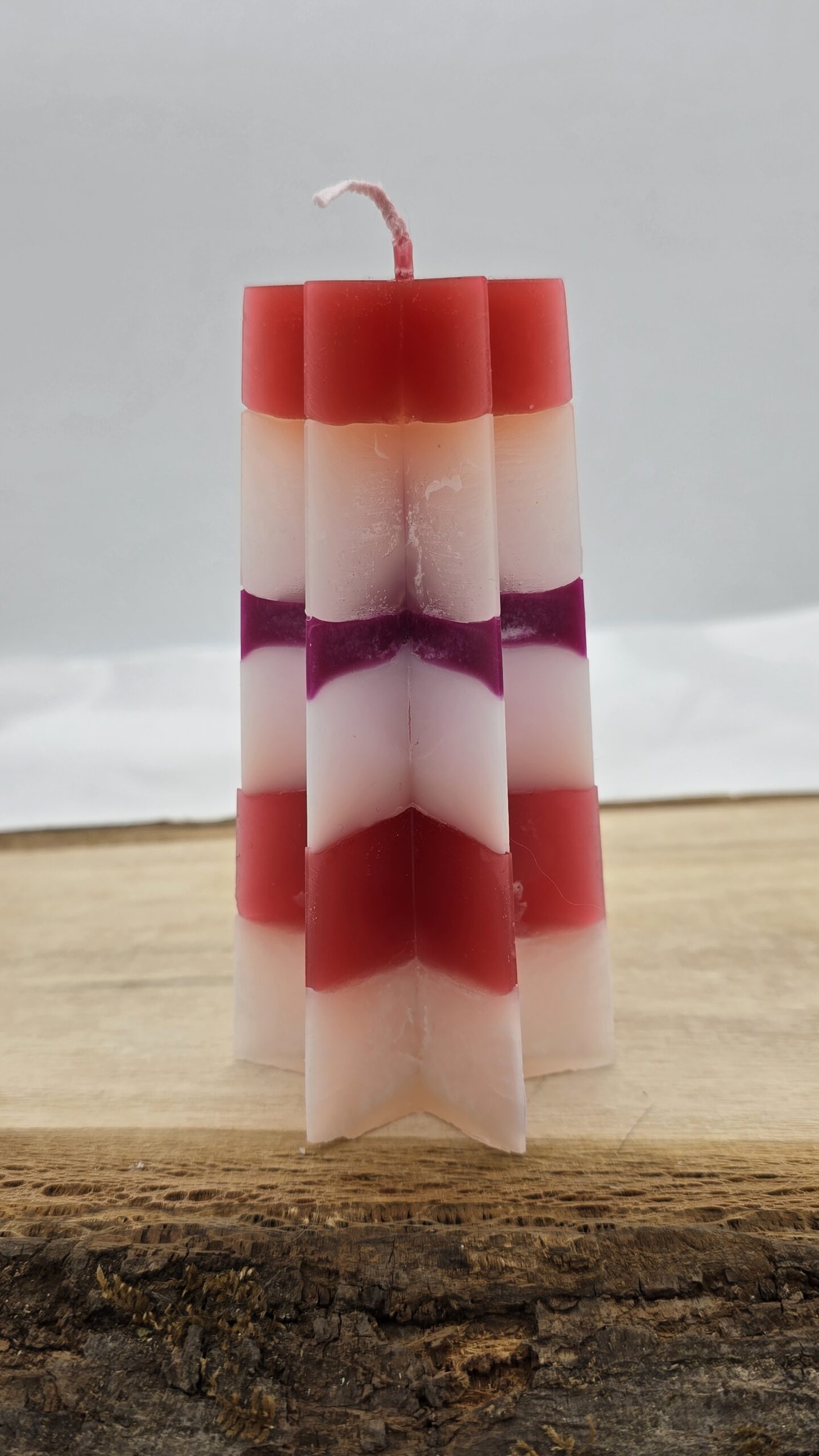 Kerze Stern mehrfarbig Nr.40