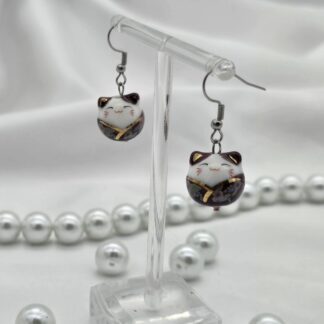 Ohrringe Katze schwarz