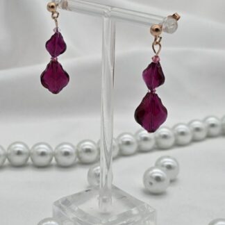 Ohrringe pinke Kristalle