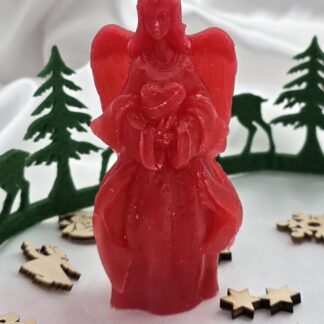 Kerze Engel rot