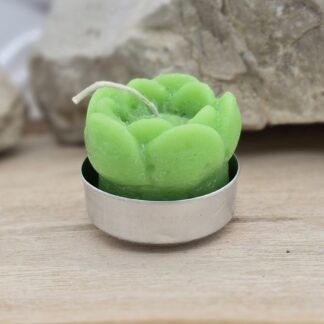 Teelicht Blume grün