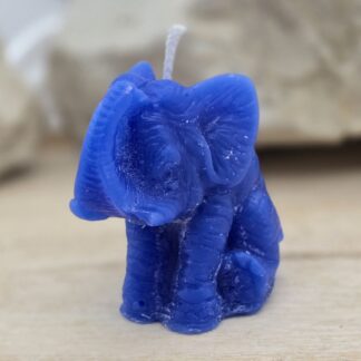Kerze Elefant blau