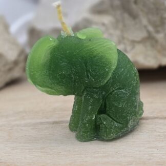Kerze Elefant grün