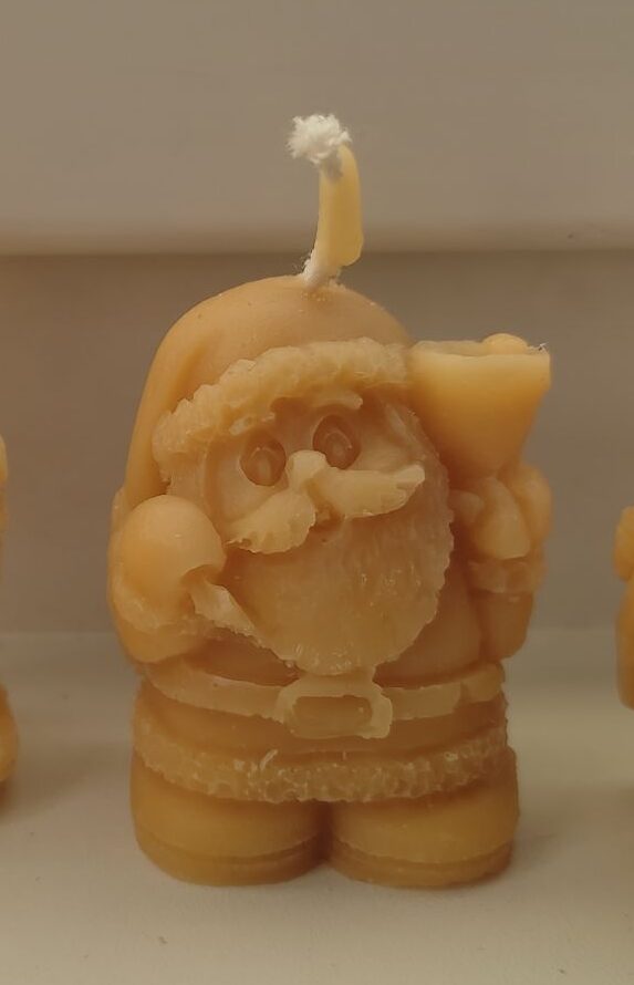 Bienenwachskerze Weihnachtsmann