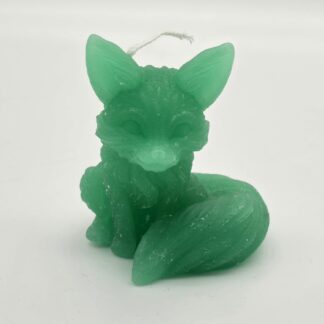 Kerze Fuchs grün