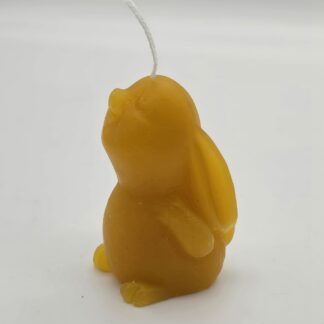 Kerze Häschen dunkelgelb