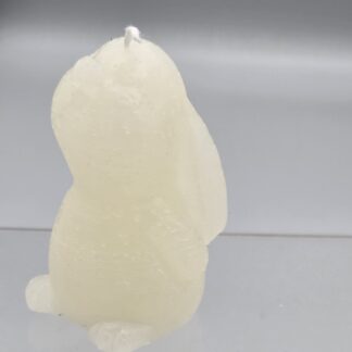 Kerze Häschen weiss