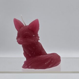 Kerze Fuchs dunkelrot