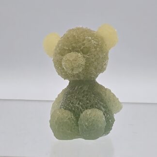 Kerze Teddy gelbgrün