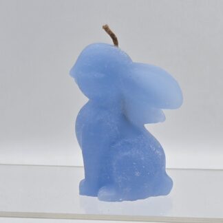 Kerze Hase sitzend hellblau