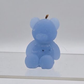 Kerze Teddy hellblau