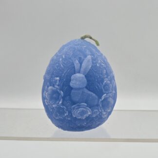 Kerze Osterei blau