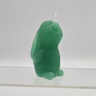 Kerze Häschen grün